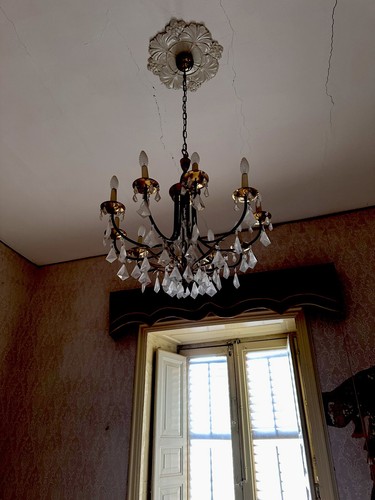 Lampadario cristallo antico - lampadario, di
