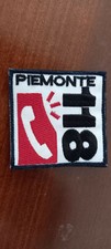 patch 118 piemonte ricamato cm 7 x 7cucito su strappo nero