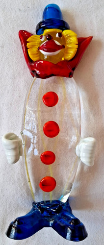 Clown vetro statuina - vetro,