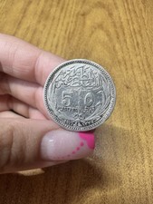 MONETA EGITTO 5 PIASTRES 1917