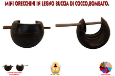 Orecchini legno cocco - cocco, rasta