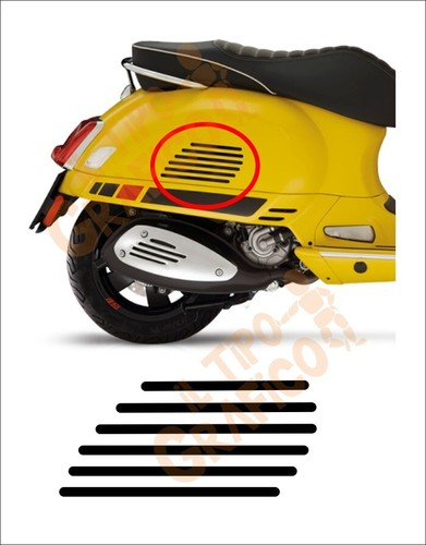 Adesivo vespa gts finta - vespa,
