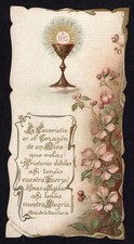 santino antico Prima Comunione