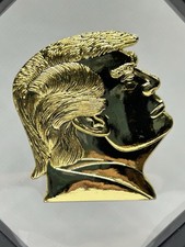 Medaglia Trump Gold Pl Face in vetrina! America Great Again 🇺🇸💯✨