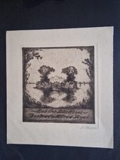 ARTHUR HENNE. Ex libris. Rad 123 x 118. SIGN