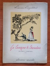 Renzo Rossellini - LA CANZONE DI CHERUBINO - Ricordi 1947 Spartiti Canto E Piano