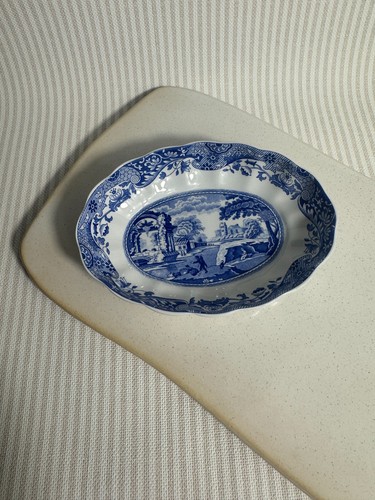 Spode piatto ovale scanalato