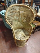 Sedia in vimini “pavone”