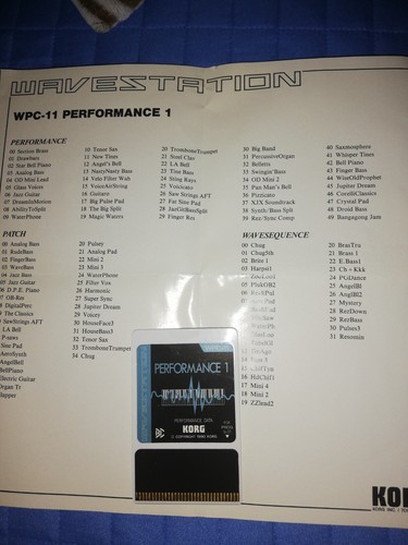 Korg card wpc x - ,