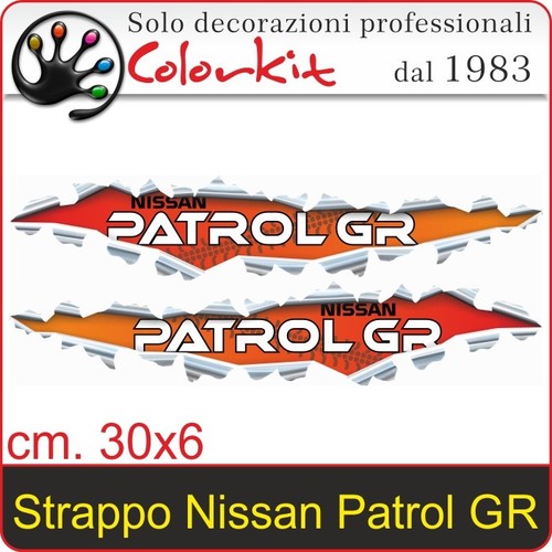 Coppia adesivi strappo nissan - strappo,