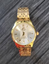Vintage Japan Orient 3 Star Mens Watch Gold Champaign Dial
