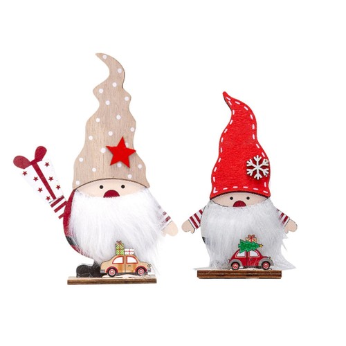 Gnomo natale legno - gnomo,