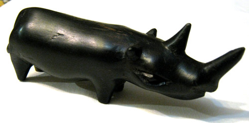 Scultura africana rinoceronte - scultura,