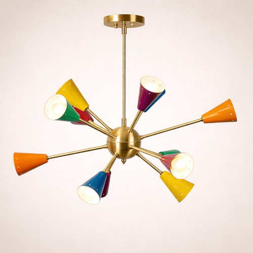 Lampadario paralume cono - , 12