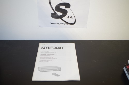 Sony mdp 440 manuale - sony, mdp-440