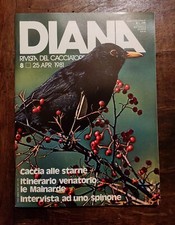 DIANA 1981  N. 8 - Rivista Caccia Vintage Starne Mainarde Leggere descrizione 