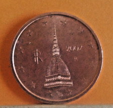 2 Centesimi Euro 2002 Mole Antonelliana MOLTO RARA  Errore di Conio (vedi foto)