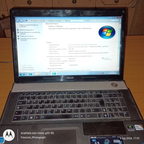 Asus notebook pollici - 17,