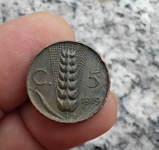 Regno D'italia Moneta 5 Centesimi 1919 Rara