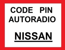 Code PIN pour autoradio Nissan QASHQAI JUKE X TRAIL