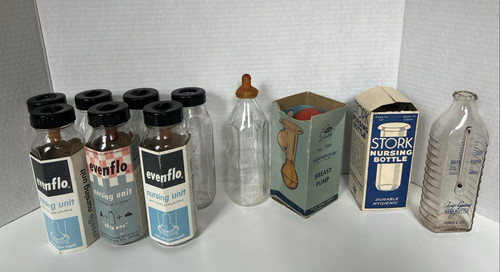 Lotto biberon vintage evenflo - biberon,