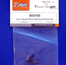 Team Magic G4 2 Speed Shoe Spring & Screw (2) 502103 modellismo