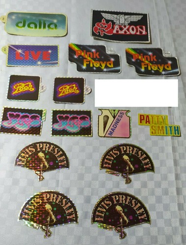 Lotto adesivi vintage - vintage, musica