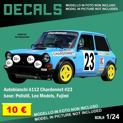 Decals repro autobianchi a112 - repro,