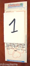 Scontrino biglietto matrice di giocata super ENALOTTO 8 numeri 28 combinazioni 1