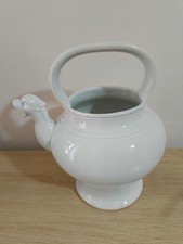 Orcio in ceramica bianca con becco Zoomorfo Altezza cm 29