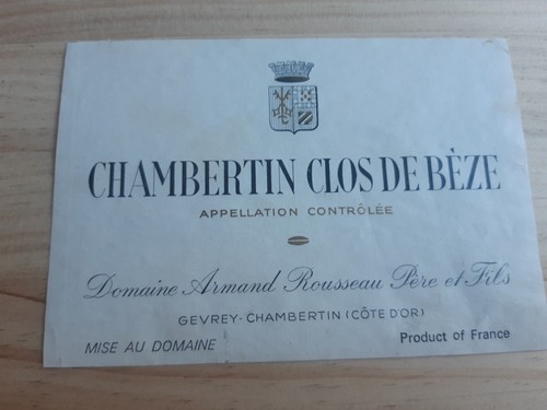 étiquette vin chambertin clos - étiquette,