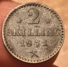 Moneta 2 Skilling 1871