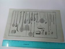 Antica incisione con vari