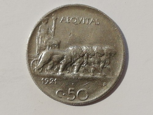 Centesimi 1921 leoni bordo - 50,