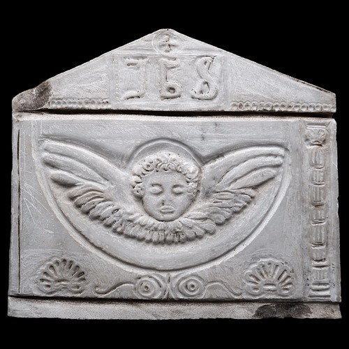 Antica pietra tombale con - antica,