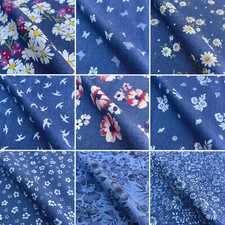 Denim stampato Chambray