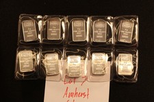 10 lingotti argento fine