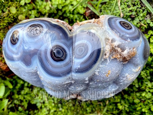 Agata druzy cristallo cuore - agata,