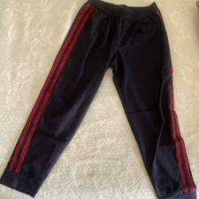 Pantalone Zara Blu Strisce Laterali Rosse xs Pantaloni