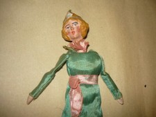 MARIONETTA x TEATRINO VINTAGE 40/50 cm. 18/20 MASCHERA LA REGINA CARNEVALE