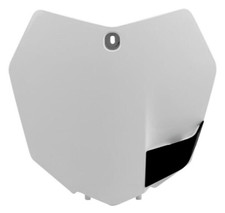 Targa scheda anteriore bianca