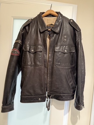 Giacca pelle diesel vintage