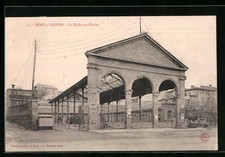 CPA Boen-sur-Lignon, La Halle aux Grains 1908 