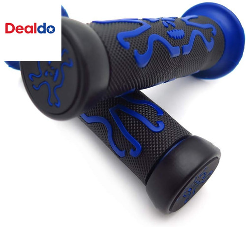 Xh4089 manopole teschio blu - -,