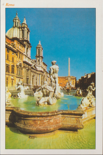 Cartolina continentale piazza - cartolina,