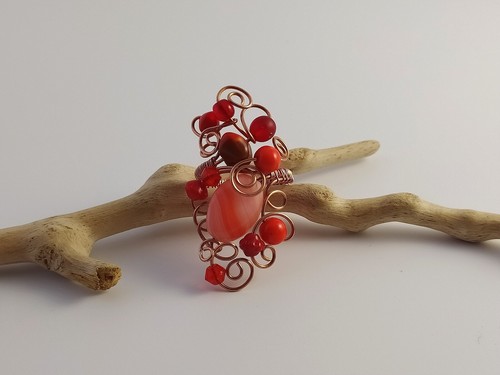 Anello flowers con cristalli - anello,