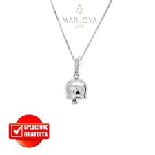 Collana campanella capri con zirconi in argento 925