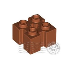 2x LEGO 90258 Mattoncino con solchi 2x2 Arancione scuro | 6315198