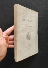 SOCIETA' ROMANA STORIA PATRIA 1891 STATUTO CAMPAGNANO ORVIETO CAMPAGNA ROMANA