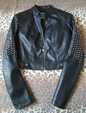 Giacca Biker Donna con Borchie MY TWIN, Twinset Simona Barbieri Nero, tg XS